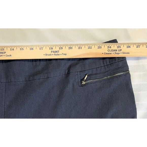 Avenue Womens Plus Size Super Stretch Trousers Ankle Pants Blue US SZ30 PETITE - Picture 7 of 9